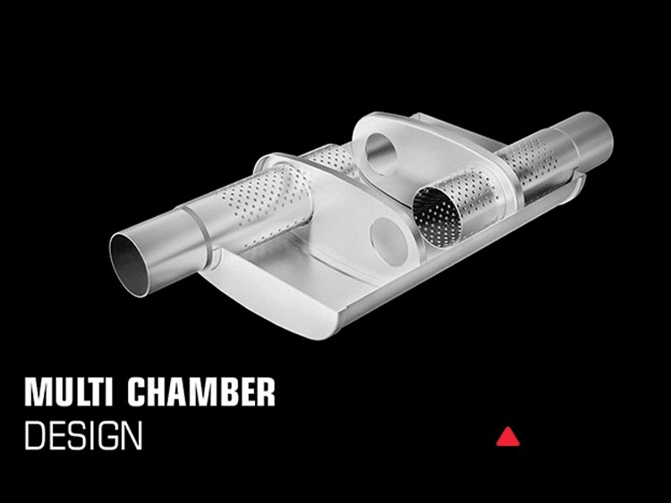 Universal Performance Resonator (Multi Chamber) by MagnaFlow 14" Body